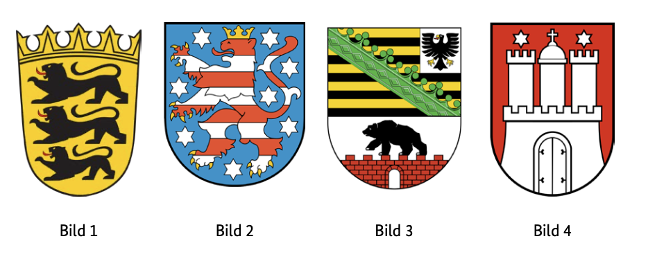 Welches Wappen gehört zum Bundesland Baden-Württemberg?